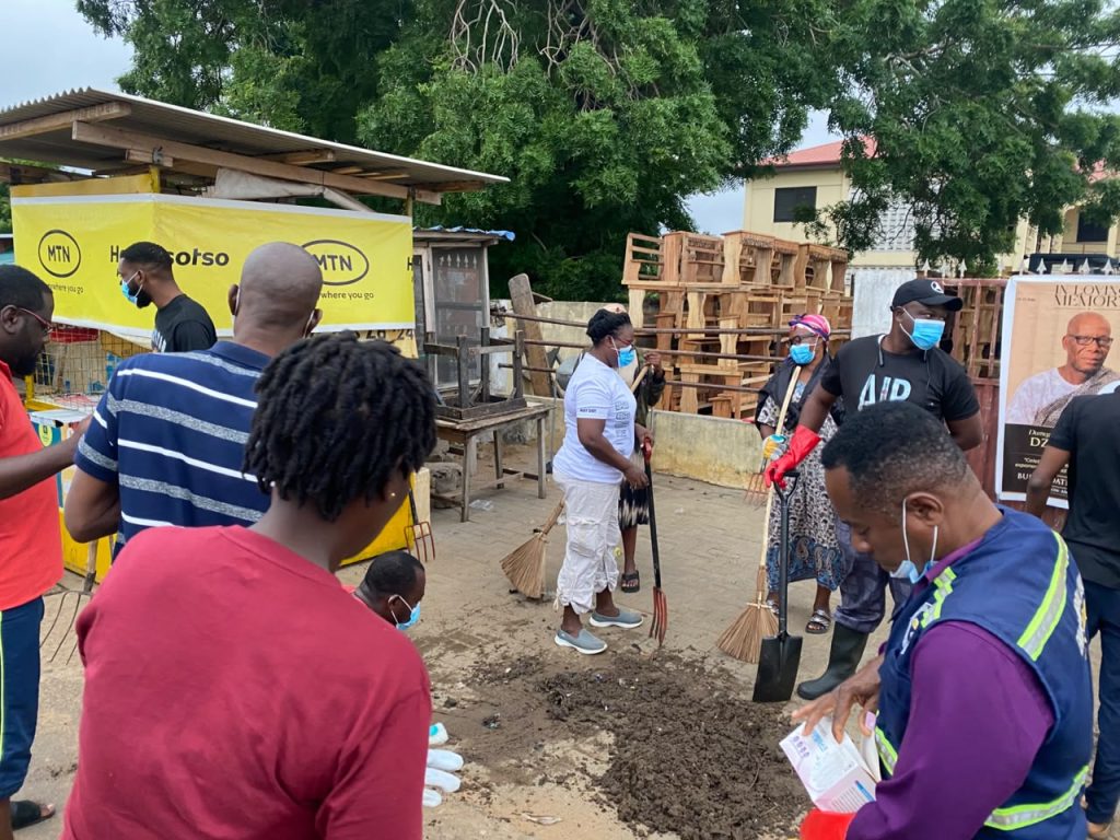 Public Servants and Security Services Join National Sanitation Day Exercise in Anloga Township
